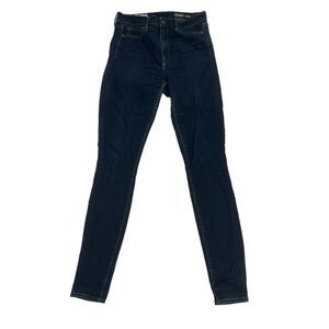 Gap 1969 Blue Resolution True Skinny High Rise Jeans Size 30 Tall Women's